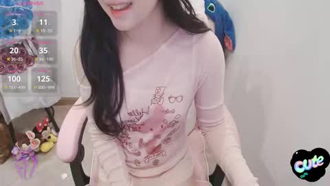 Snapshot of _girlcute_ chatting on October 7, 9:41 pm Anna online show from October 7, 9:41 pm