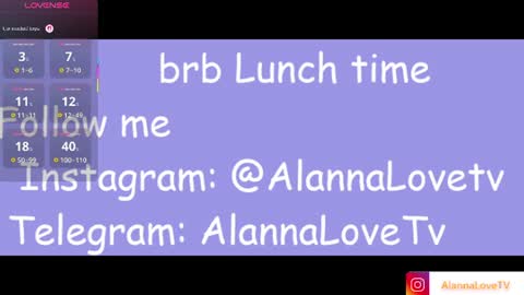 Alanna  online show from July 28, 6:20 pm