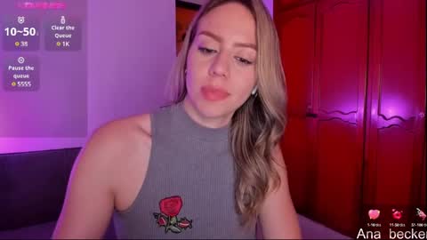 Snapshot of ana_becker1 chatting on February 8, 7:59 am Ana online show from February 8, 7:59 am