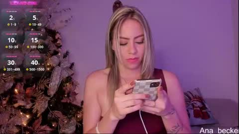 Snapshot of ana_becker1 chatting on December 13, 7:37 am Ana online show from December 13, 7:37 am