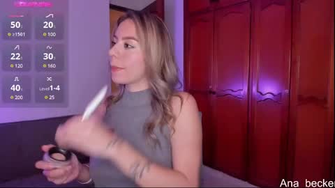 Snapshot of ana_becker1 chatting on March 4, 2:49 am Ana online show from March 4, 2:49 am