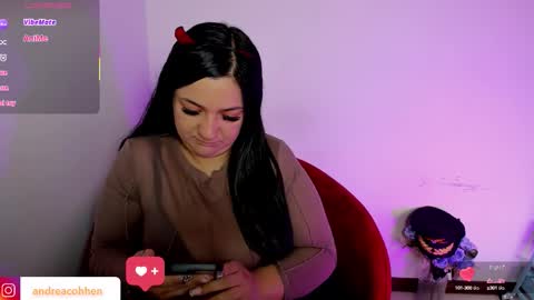 Snapshot of andreacohenz chatting on October 17, 12:30 pm andrea online show from October 17, 12:30 pm
