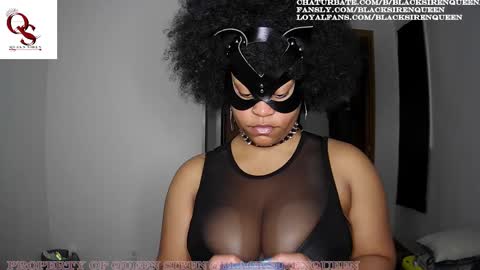 Snapshot of blacksirenqueen chatting on February 24, 2:06 am Queen Siren online show from February 24, 2:06 am