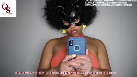 Snapshot of blacksirenqueen chatting on February 14, 2:28 am Queen Siren online show from February 14, 2:28 am