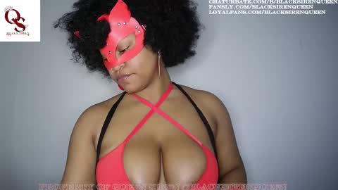 Snapshot of blacksirenqueen chatting on February 19, 1:08 am Queen Siren online show from February 19, 1:08 am