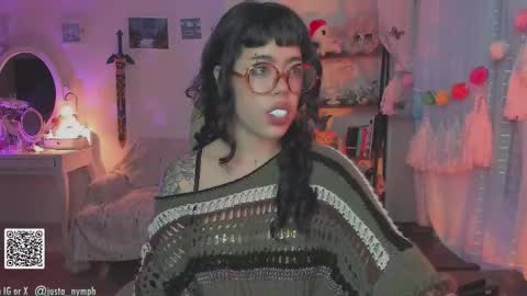   Im Nym  Justa nymph on twitter and IG online show from September 27, 2:19 am