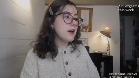 Snapshot of cherrybunny21 chatting on January 12, 3:39 am Sarah Prez online show from January 12, 3:39 am