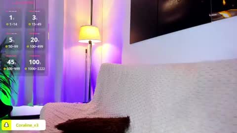 Coraline connected from 10 pm to 6 am Colombia time online show from July 29, 8:53 pm