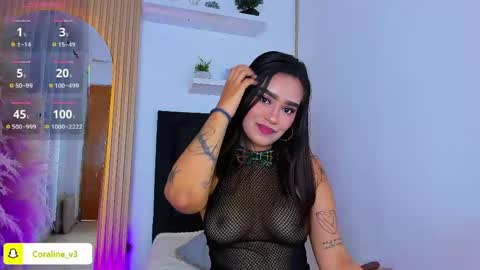 Coraline connected from 10 pm to 6 am Colombia time online show from May 23, 12:14 pm