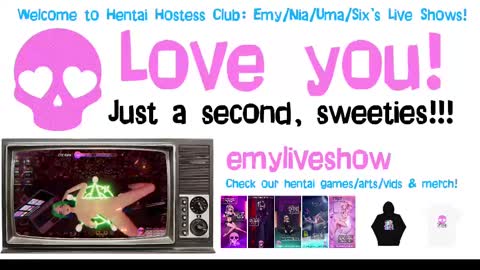 Snapshot of emyliveshow chatting on February 23, 6:22 am Hentai Hostess Club online show from February 23, 6:22 am