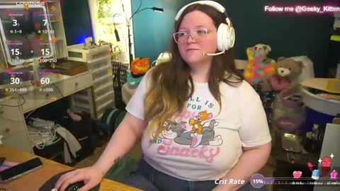 Snapshot of geeky_kitten chatting on October 16, 1:25 pm Geeky Kitten Leina - online show from October 16, 1:25 pm