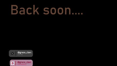Grace clarc online show from April 30, 6:13 pm