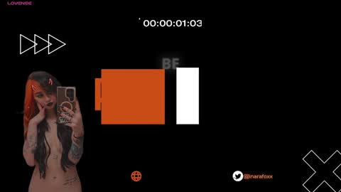 Snapshot of inarafoxxx chatting on January 8, 3:29 am Inarafoxx online show from January 8, 3:29 am