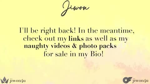 Jiwon online show from October 14, 1:19 am
