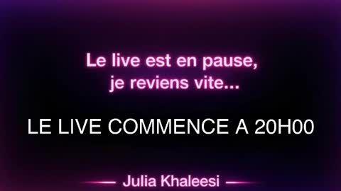 Julia Khaleesii online show from April 3, 5:55 pm