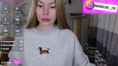 Marmalade Fox online show from March 15, 11:45 am