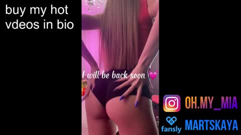 Snapshot of mia4sin chatting on January 3, 11:46 am Mia Martskaya online show from January 3, 11:46 am