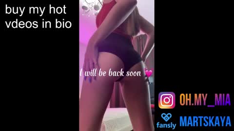 Snapshot of mia4sin chatting on February 9, 7:16 am Mia Martskaya online show from February 9, 7:16 am