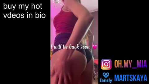 Snapshot of mia4sin chatting on January 8, 12:37 pm Mia Martskaya online show from January 8, 12:37 pm