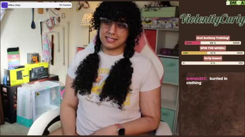 Snapshot of violentlycurly chatting on February 28, 11:12 pm Curly the Coin Operated Toy online show from February 28, 11:12 pm