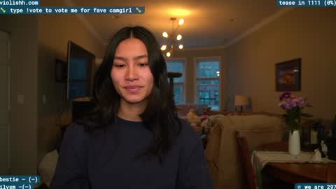 Snapshot of violishh chatting on January 5, 9:36 pm follow me on twitter violishh and ig violishh  online show from January 5, 9:36 pm