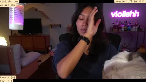 Snapshot of violishh chatting on September 14, 1:14 am follow me on twitter violishh and ig violishh  online show from September 14, 1:14 am