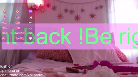 Xo Sadie online show from September 11, 9:04 pm