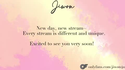 J i w o n   online show from June 21, 10:25 pm
