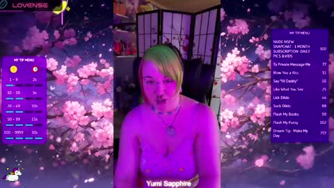 Yumi Sapphire online show from May 7, 4:11 pm