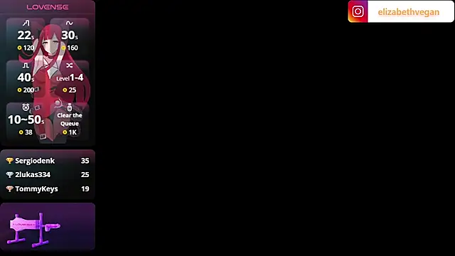 Elizabeth vegaa online show from September 14, 2:53 am