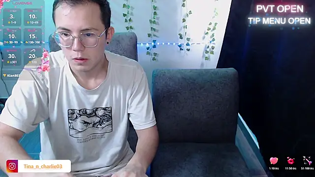 Tina 4 Charlie online show from July 29, 3:12 pm
