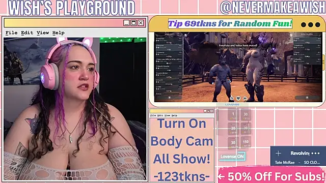 nevermakeawish online show from May 1, 10:51 am