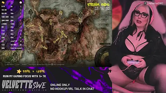 VelvetteSWE online show from June 16, 9:16 pm