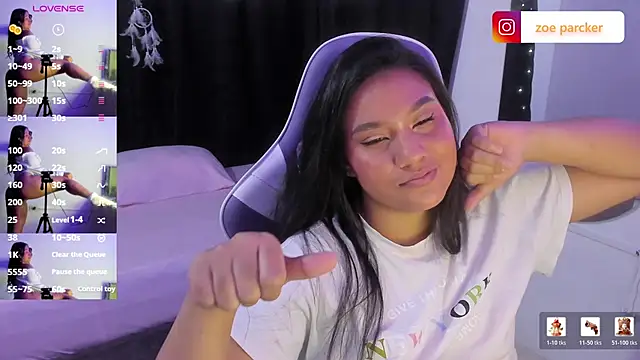 ZoeParcker online show from March 12, 8:00 pm