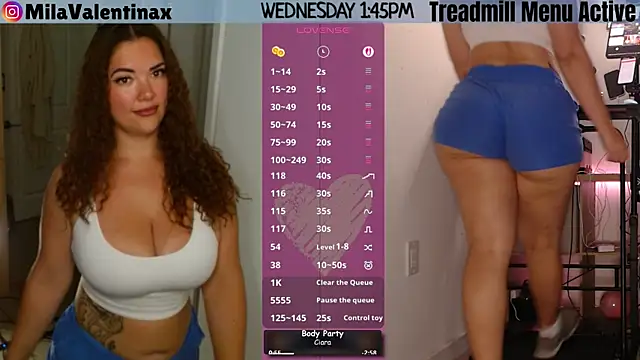 MilaValentina online show from July 1, 5:45 pm