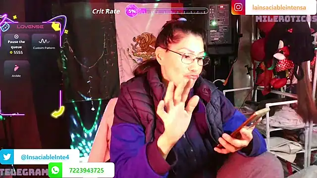 LaInsaciableIntensa online show from June 14, 2:09 am