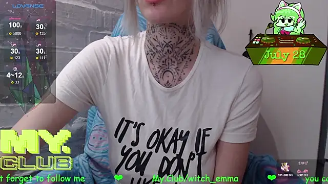 Witch Emma online show from July 28, 7:39 pm