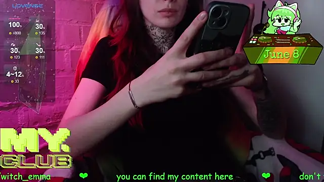 Witch Emma online show from June 8, 10:27 am